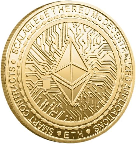 Digitalna virtualna kovanica utisnuta komemorativna medalja eth eter virtualni novčići Komemorativni kolekcionari kolekcije kuće ukras