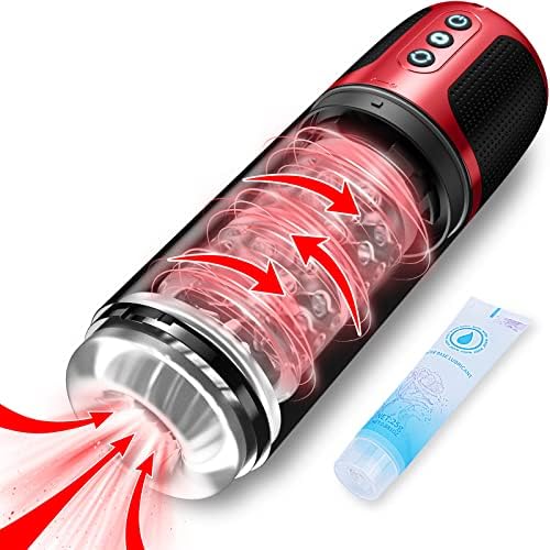 Automatska šalica za sisanje muškog masturbatora - potpuno uronjena džepna vagina za pušenje sa 7 načina rotacije i vakuumskog usisavanja,
