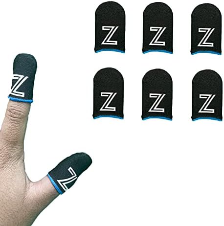 Profesionalni preporučeni rukavi za prste za mobilne igre / Glatko igranje / otporno na znoj / Ugljična vlakna / 6 pakiranja