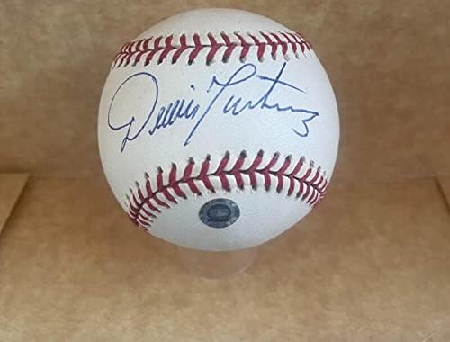 Dennis Martinez Indijanci/Orioles potpisao je M.L. Vježbajte bejzbol MLB hologram