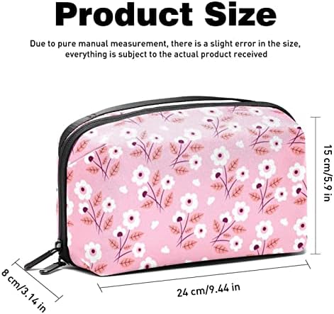 Cvjetna ružičasta kozmetička torba za žene Slatka modna torbica vodootporna kozmetička torba za šminkanje prostrana putna toaletna