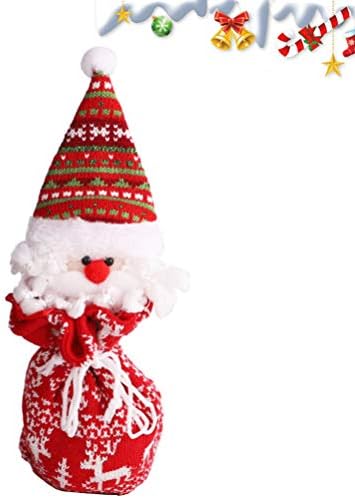 Toyvian rođenje dekor božićni slatkiš torbica Santa snjegovića jeleni poklon vrećica za vuču božićni ukrasi drveća za praznični božićni