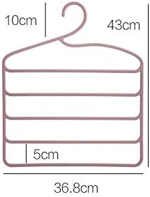 Zukeeyj vješalice 5 slojeva vješalica za odlaganje višenamjenskih hlača držač za vješalice hlače odjeća vješalica ormara ormara ormara