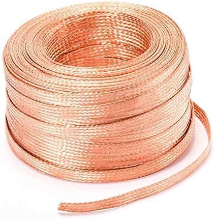 Bakrena pletena žica; plata pletena bakrena žica odvodni kabel električna nasukana gola fleksibilna spiralna žica za uzemljenje vodljivi