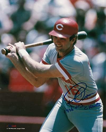 Ron Oester Cincinnati Reds 1990 WS Actions Action potpisano 8x10 - Autografirane MLB fotografije