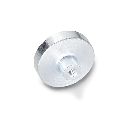 Stezaljka se magnet J. W. Winco 50.2-HF-100-M12 sklop, GN50.2, u obliku diska s navojem čahurom, promjer 30,94 inča, debljina 0,87